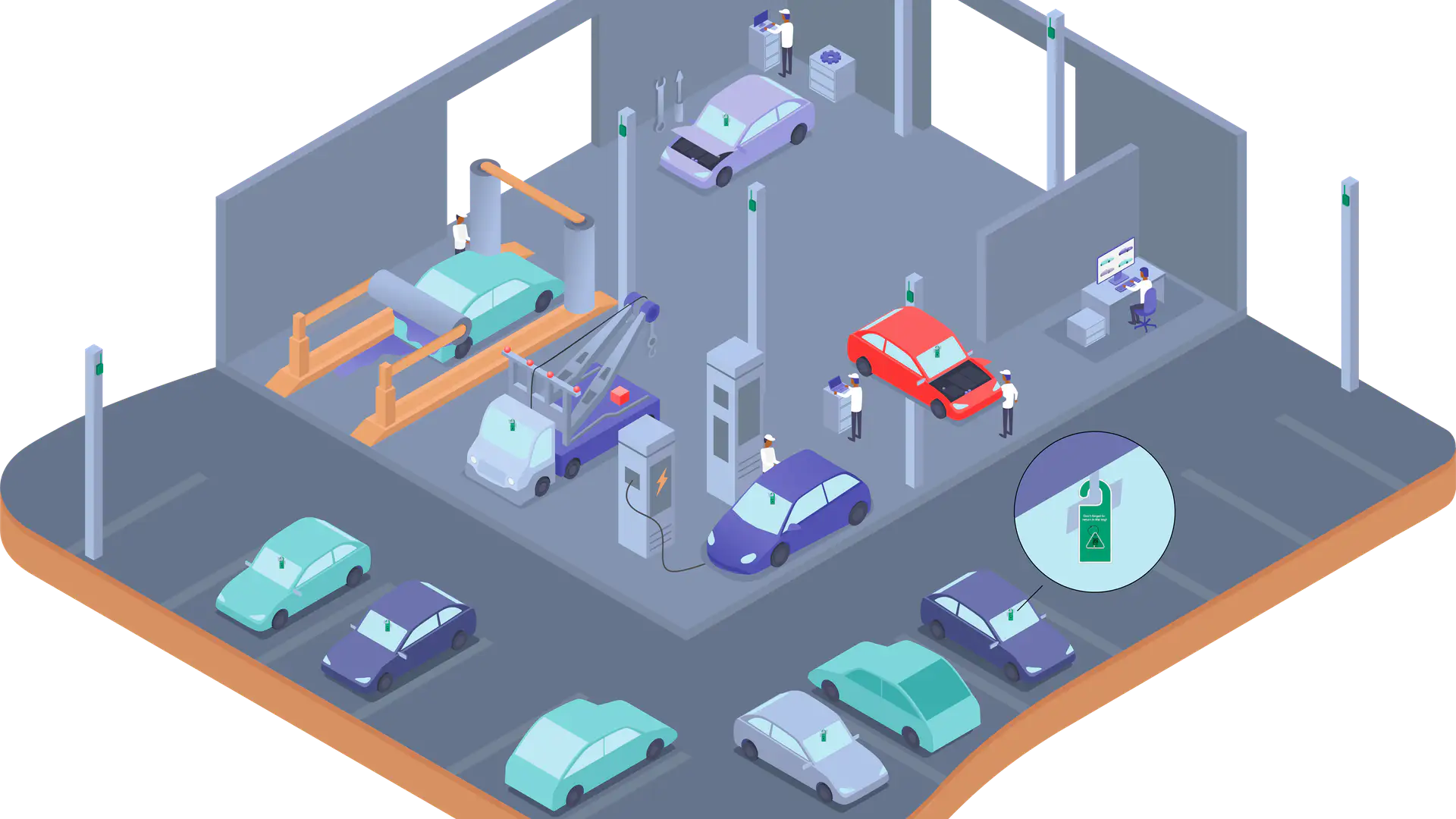 Sandwich solution Triangle Tag Bluetooth BLT